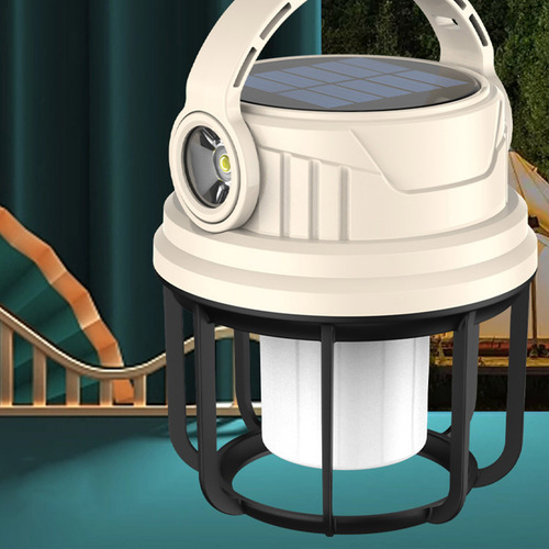Luz Solar Para Acampar, Larga Duración, Recarga De Luz Exter