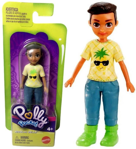 Mini Boneco Nicolas Wells Menino Da Polly Pocket Original