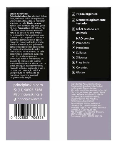 Sérum Facial Principia Aa-2 Com 30ml