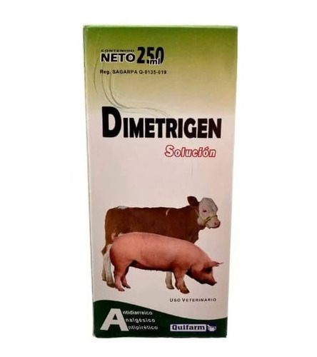 Dimetrigen Cerdos/ganado Frasco 100 Ml Diarreas Solucion