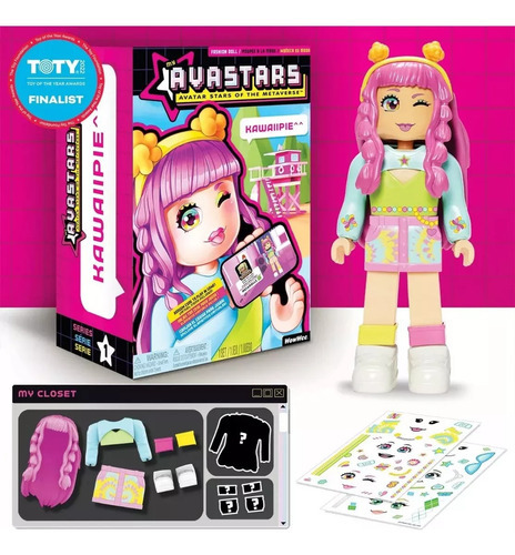 Imagen 2 de 5 de Muñeca Fashion Avastars Personaliza Tu Avatar Kawaiipie