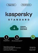 Comprar Kaspersky Standard 1 Disp 1 Año Antivirus Descargable