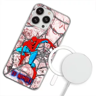 Funda Para iPhone Magsafe Spiderman Marvel Personalizado