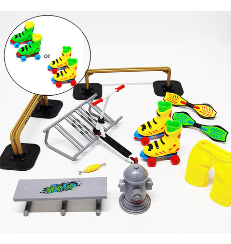 Monopatín For Niños, Monopatín For Dedos Con Obstáculos,