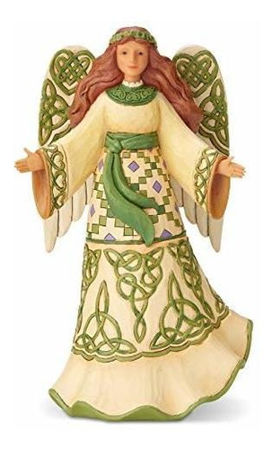 Enesco Jim Shore Heartwood Creek Angel Irlandes En Vestido