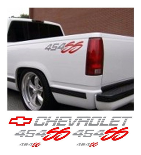 Kit Stickers Chevrolet 454 Ss M2 Pick Up Batea 