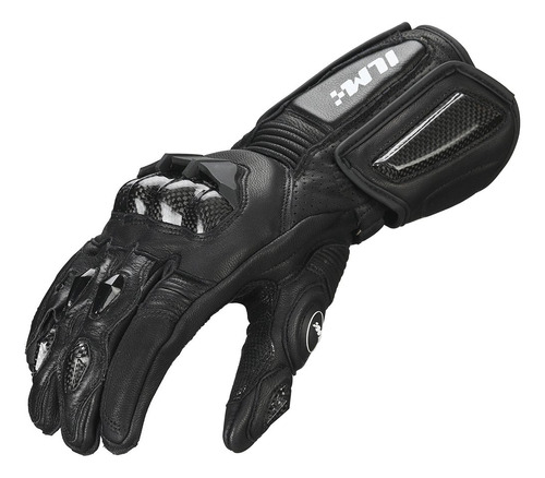 Guantes De Cuero Moto Air Flow Hombre Y Mujer (l, Negro...