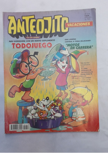 Revista Antigua ** Anteojito ** N° 1718 / Tapa Vacaciones