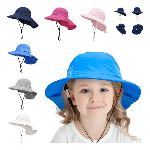 (au) Sombrero De Pescador For Niños Y Niñas, Sombrero De