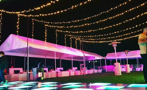 Imagen 10 de 10 de Alquiler De Carpa Gazebos,3x6, Piso Dek, Pérgolas De Luces