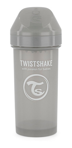 Vaso Entrenador Twistshake Kid Cup 12oz/360ml 12m+ Color Gris/Pastel