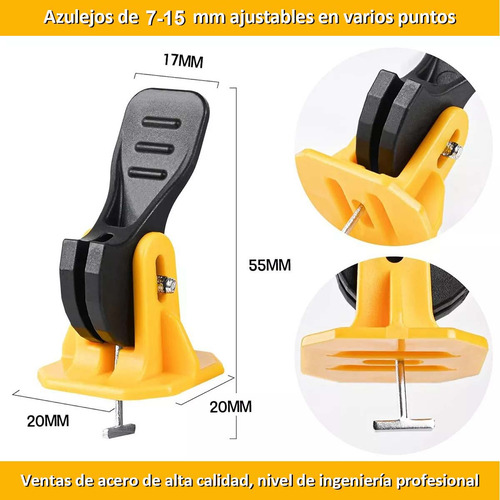 Kit Nivelador De Cerámica Reutilizables 1.5 Mm 200 Unidades