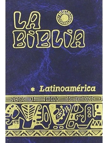 La Biblia Latinoamericana Chica De Bolsillo Color Azul