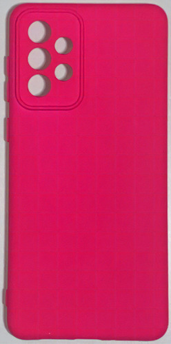 Capinha Silicone Compativel Samsung Galaxy A73 6.7 Aveludada Cor Pink
