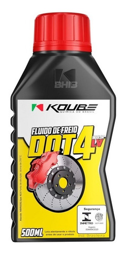 Fluído De Freio Dot 4 Lv 500ml Koube