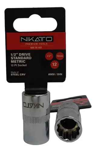 Dado Estria Corto 1/2 X 15mm (nik-76-407) | MercadoLibre