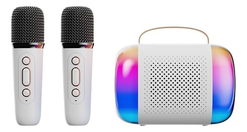 Altavoz Bluetooth Del Karaoke Y 2 Micrófonos Inalámbricos,