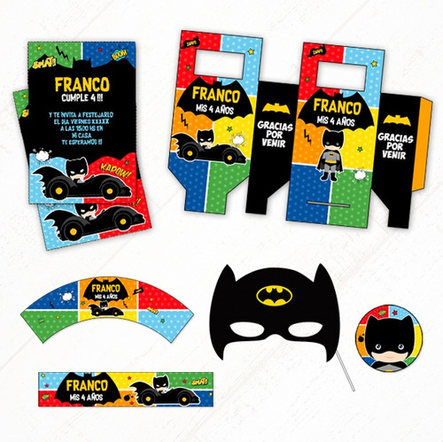 Batman #2 Kit + Props De Regalo -textos Editables