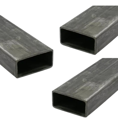 Barra Metalon 30x10 Tubo Quadrado Aço 3 Peça De 2m