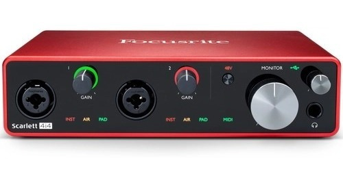 Imagem 5 de 6 de Interface De Áudio Focusrite Scarlett 4i4 3.ºra Geração
