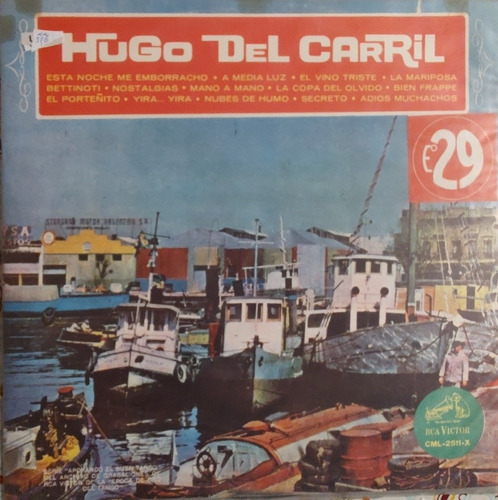 Vinilo Lp De Hugo Del Carril -mano A Mano (xx596