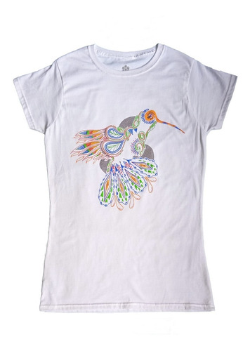 Playera Dama Colibrí,   001  Diseños De Colección Animals