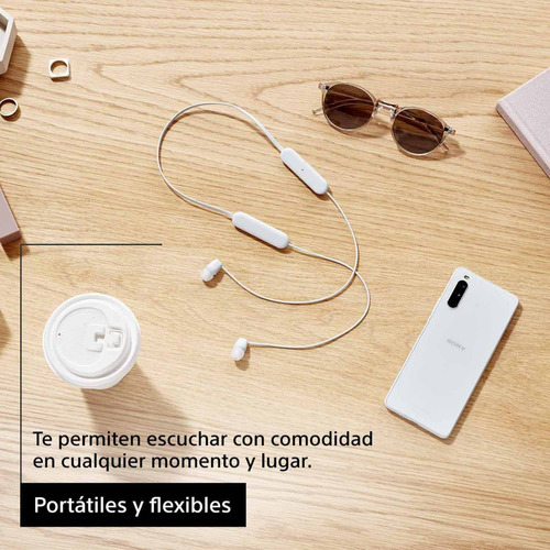 Auriculares Bluetooth Inalámbricos In Ear Sony Wi-c100 White Color Blanco