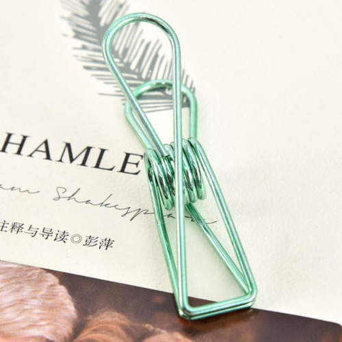 Office Paper Letter Grip Clip Verde S