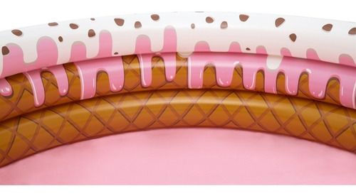 Imagen 2 de 10 de Pileta Inflable Bestway 51144 Helado Sundae 3 Aros 390 Lt