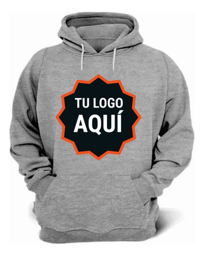 2 Buzos Canguro Estampado Tu Logo Frase Personalizado Imagen