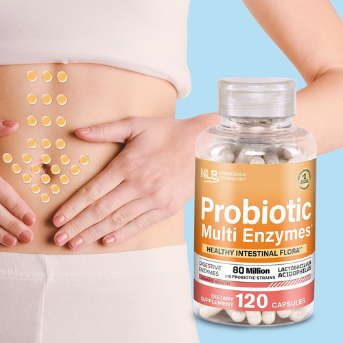 Probioticos Premium 80 Billones Probióticos Multi Enzymes® Sabor Sin Sabor
