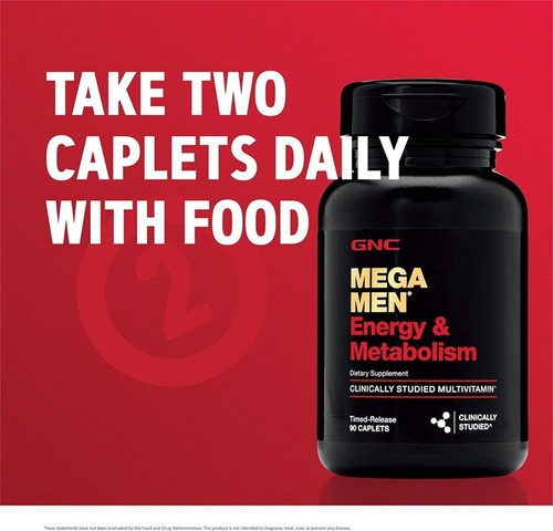 Imagem 5 de 7 de Mega Men Gnc Energy & Metabolism Multivitamínico - 90 Cáps