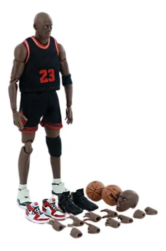 Figura Jordan Uniforme Negro Chino Michael Chicago Bulls Cuotas