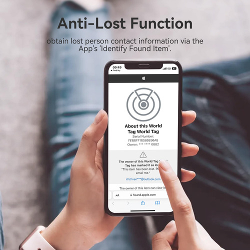 Key Finder Chzhvan Funciona Con Apple Find My Waterresistant