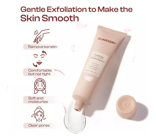 Fc Gel Exfoliante Quarxery, Gel Exfoliante Suave, 2