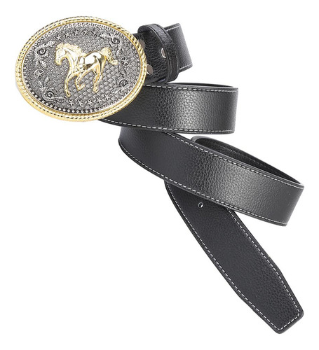 Cinturón De Vaquero Occidental Para Hombre Con Hebilla Para