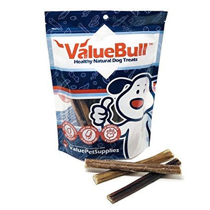 Valuebull Bajo Olor Bully Sticks Para Perros, Medio 6 Pulgad