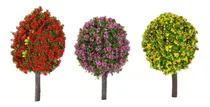 Comprar Set 3 Arboles Maqueta Vegetacion Modelismo Escala Colores