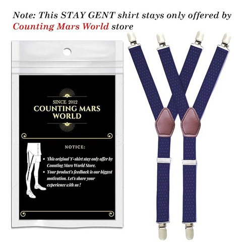 Practicos Tirantes Camisa Abrazaderas Ajustables Para Traje