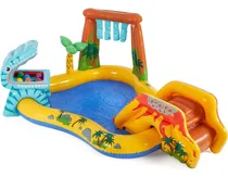 Comprar Piscina Tobogan De Juegos Pelotas Dinosaurio Parque Acuatico