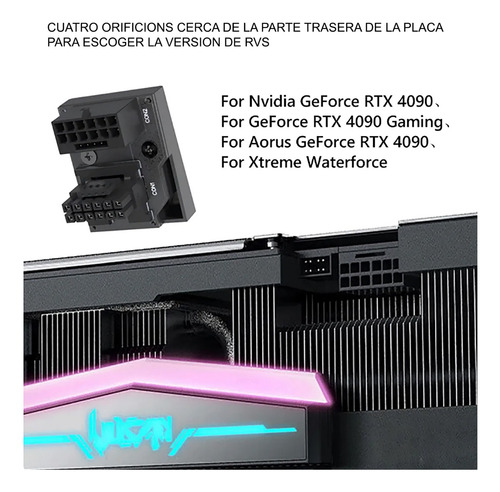 Adaptador 180 Grados Codo Nvidia 4080 4090 4070 3090