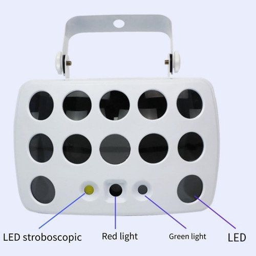 Cabeza Derby Laser Led Estrobe Luz Disco Dj Dmx Rgbw Control
