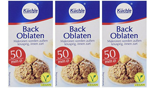 Oblaten Redondas 50mm - 100 Unidades - 270g (pack De 3)