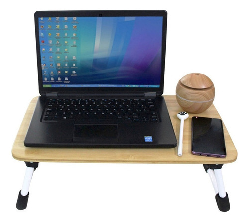 Mesa Para Computadora De Bambú, Para Cama