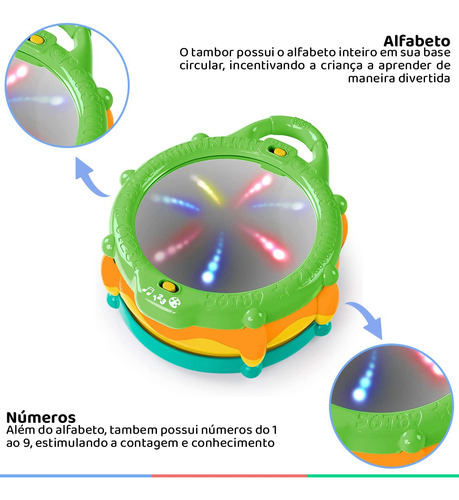 Tambor De Juguete Con Música Para Bebés Bright Start