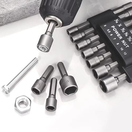 Juego Dados Magnéticos Para Taladro 14 Piezas 1/4 Inch
