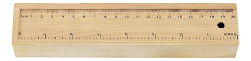 Estuche De Madera Para Lápices, Tapa De Regla, Altura 3cm
