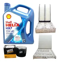 Comprar Kit Service Aceite Shell Hx7 10w40 Y 3  Filtros Tucson 05 10