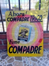 Comprar Letrero Antiguo Cigarros El Compadre Circa 1920-1930