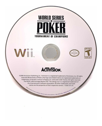 Tournament Of Champions Nintendo Wii